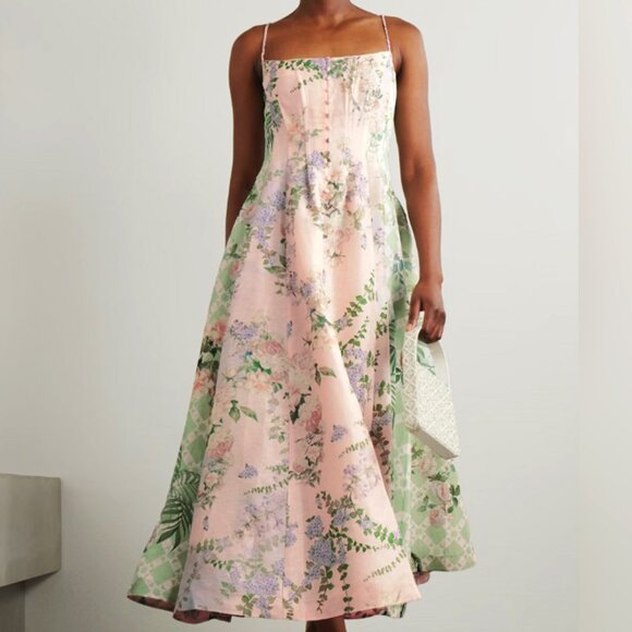 Camilla corset dress with long flared skirt size L - Picture 1 of 12